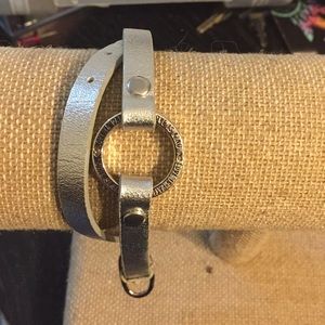 Origami Owl bracelet with charm